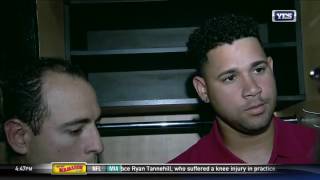 Gary Sanchez on not being in the lineup and his catching struggles