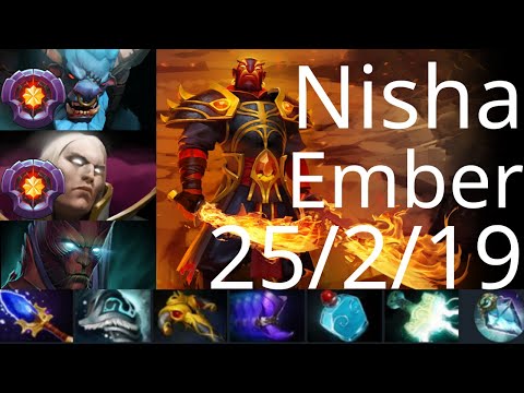Nisha Ember Spirit vs MATUMBAMAN Terrorblade, Invoker, Slardar - Fissure wont let u Leap - dota2