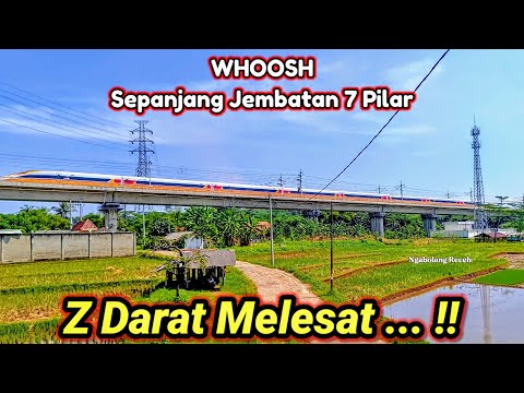 Siuuu...! Seperti Jet Tempur Suara Kereta Cepat Jakarta Bandung Dibawah Terik Matahari