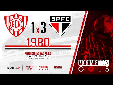 Noroeste 1x3 São Paulo - Paulista 1980 - Turno 01 - rodada 07 - 01/06/1980