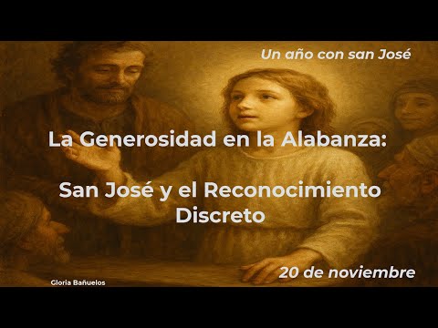 Un año con San José  (20 de noviembre)  "RECONOCIENDO EL LOGRO AJENO SIN ENVIDIA"