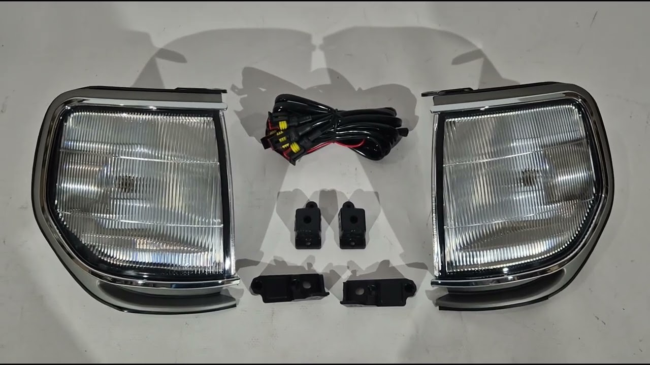 Toyota Land Cruiser 80 1990–1997 Sats med strålkastare och grill (OffRoad) Video 1