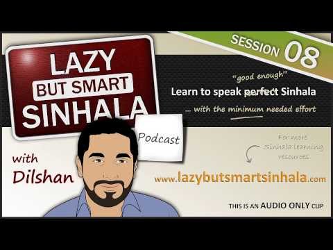 Learn Sinhala Podcast - LBSS 08: [AUDIO TUTORIAL] The Language You Speak | Lessons