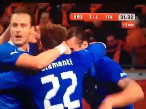 Nederland-Italië 1-1