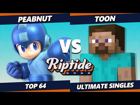 Riptide 2025 - Peabnut (Mega Man) Vs. Toon (Steve) Smash Ultimate - SSBU