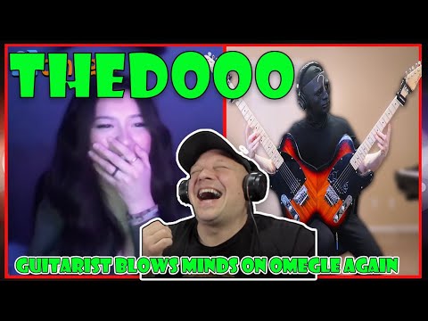 THEDOOO "Guitarist Blows Minds On Omegle AGAIN! With the DOUBLE GUITAR [ Reaction ]