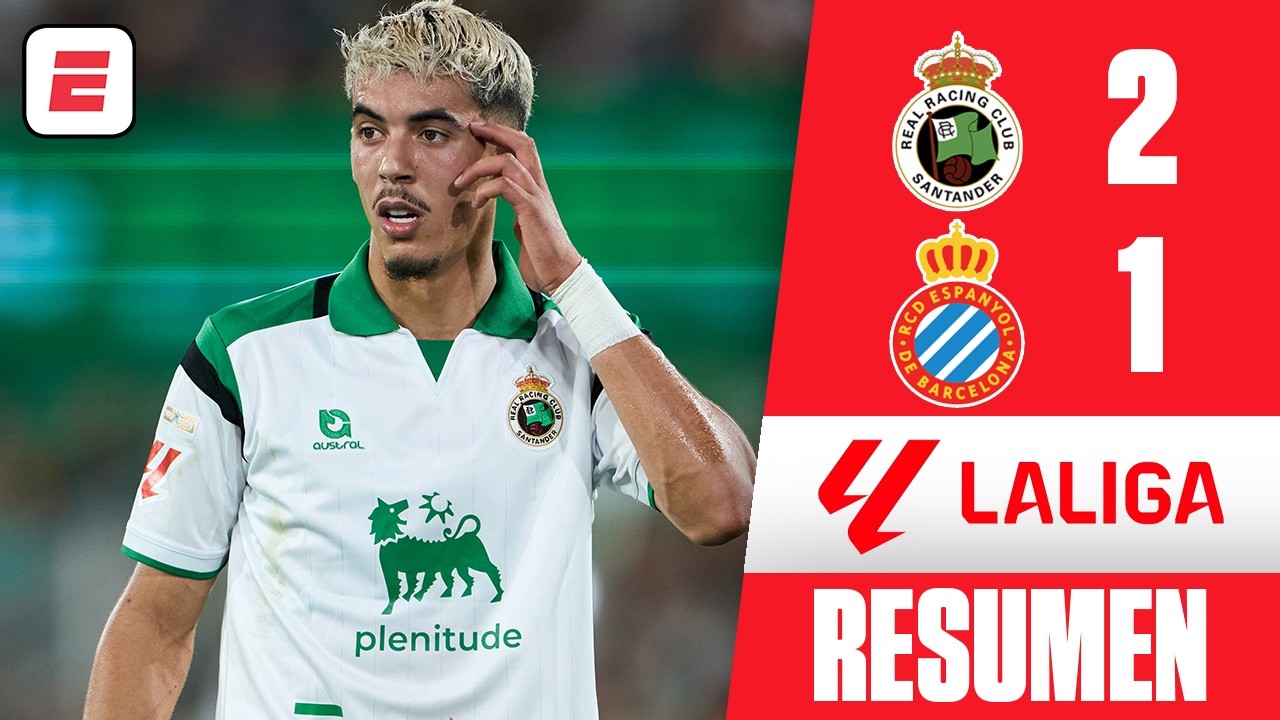 RACING DE SANTANDER VUELVE A LA VICTORIA. Le ganó 2-1 al ESPANYOL con gol de YASSIR ZABIRI | La Liga