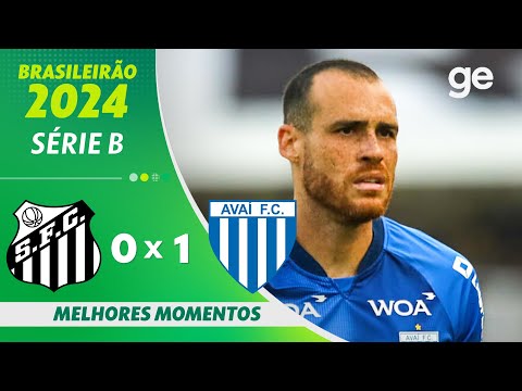 Gols e lances de Santos x Avaí