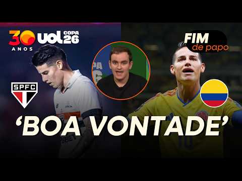 JAMES FOI FANTÁSTICO! PELA COLÔMBIA, TEM 'BOA VONTADE' QUE FALTOU NO SÃO PAULO, ANALISA SÁ