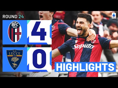 BOLOGNA-LECCE 4-0 | HIGHLIGHTS | Bologna run riot at the Dall’Ara | Serie A 2023/24