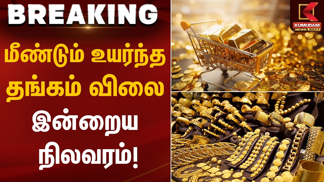 மீண்டும் உயர்ந்த தங்கம் விலை – இன்றைய  நிலவரம்! | Gold Rate Today | Kumudam News