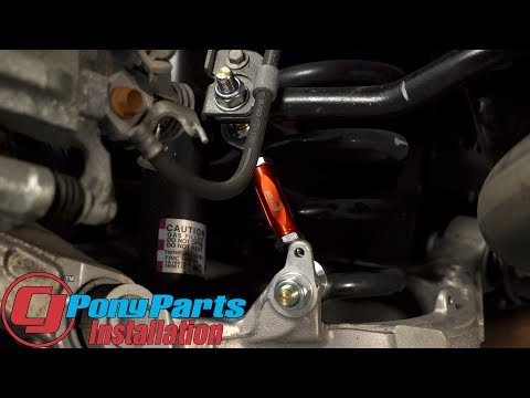 2015-2023 Mustang Drake Muscle Cars Sway Bar End Link Adjustable Rear Pair Installation