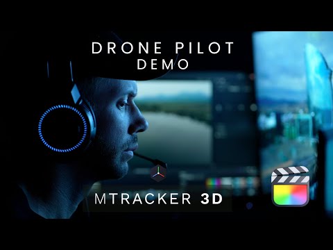 DRONE 3D TRACKING // mTracker 3D From MotionVFX Demo On FINAL CUT PRO X With The DJI Mini 3 Pro