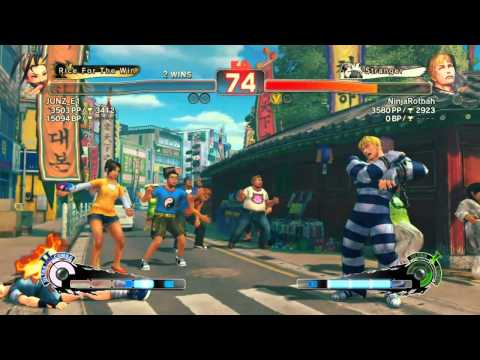 SSF4 AE: JUNZ_E1 (Ibuki) vs NinjaRotbah (Cody) - Match 1