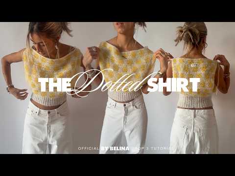 crochet BY BELINA dotted mohair top TUTORIAL | 2 stitches only 