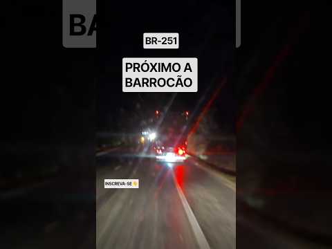 Acidente na BR-251 próximo ao Distrito de Barrocão e ao trevo de Grão Mogol MG.