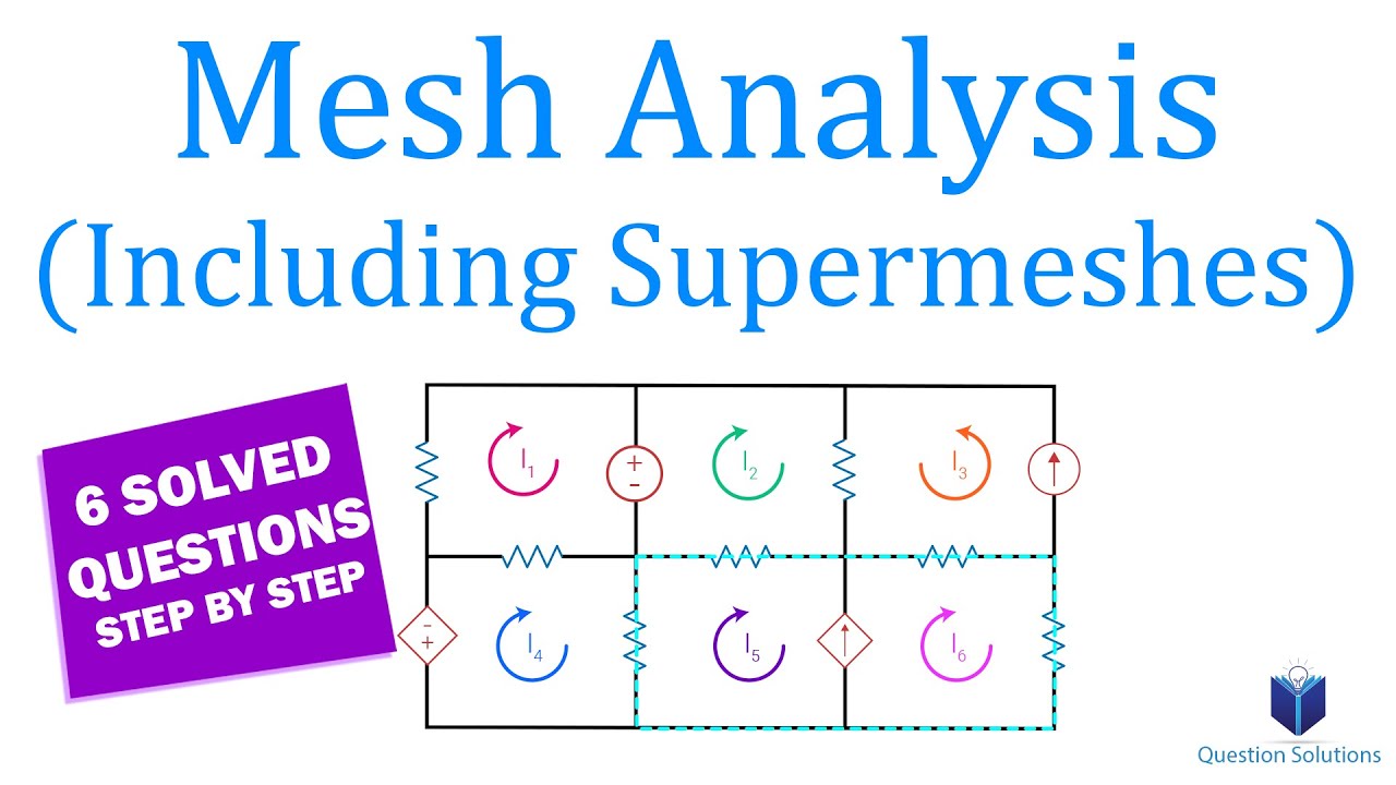 The Complete Guide to Mesh Analysis | Engineering Circuit Analysis | (Solved Examples)