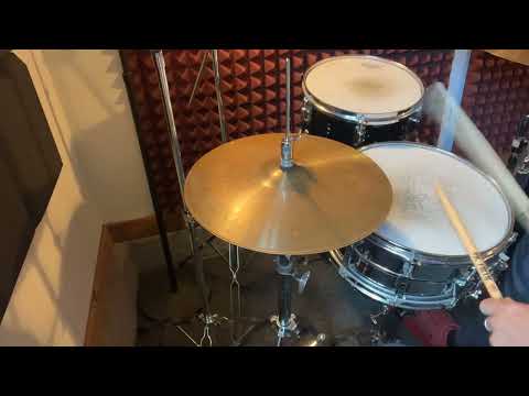 Used Paiste Giant Beat 14" Hi Hats T-810g B-1040g w/ video demo of actual cymbal for sale image 3