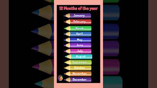 12 months name in english || January February song ||months name in english