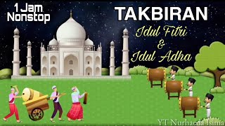 Download lagu GEMA TAKBIR IDUL FITRI 2021 TERBARU  1 JAM NONSTOP?!  no copyright.. suara merdu mp3