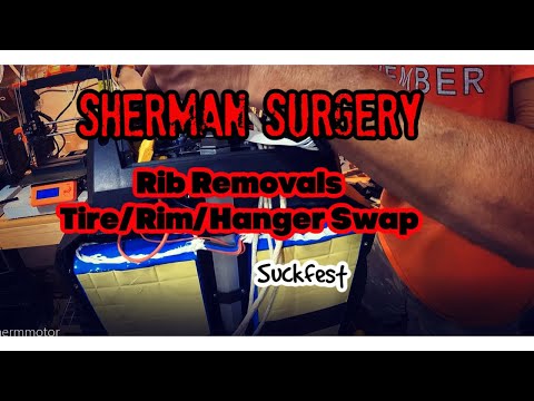 Veteran Sherman Surgery - Ribs, Rim, Hangers, Tire Swap