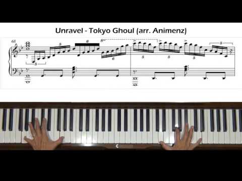 Unravel Tokyo Ghoul OP (arr. Animenz) Piano Tutorial Part 2