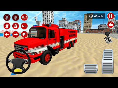 Real Fire Truck Driving Simulator #7 Fire Fighting Sim! Android gameplay