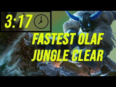 Olaf Jungle Fastest Full Clear Guide for Season 10 no leash League of Legends