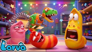 Download lagu Larva Movie 2026: 😂 Red and Pink’s Crazy Dinosaur Prank Leaves Yellow Completely Frozen With Fear! mp3