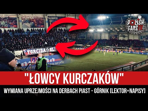 "ŁOWCY KURCZAKÓW" - wymiana uprzejmości na derbach Piast - Górnik [LEKTOR+NAPISY] (09.02.2022 r.)