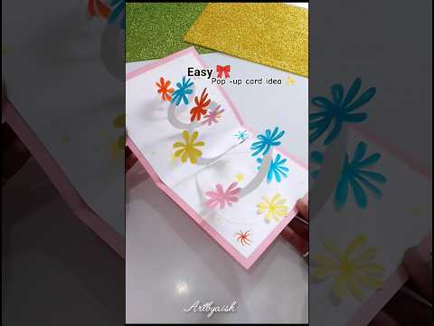 DIY Pop-up card 💌Easy New year card idea ✨ #shorts #diy #newyear #handmade #cards #youtubeshorts
