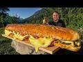 Cooking A Giant Chimichurri Rib Sandwich Loaded With Cheese
