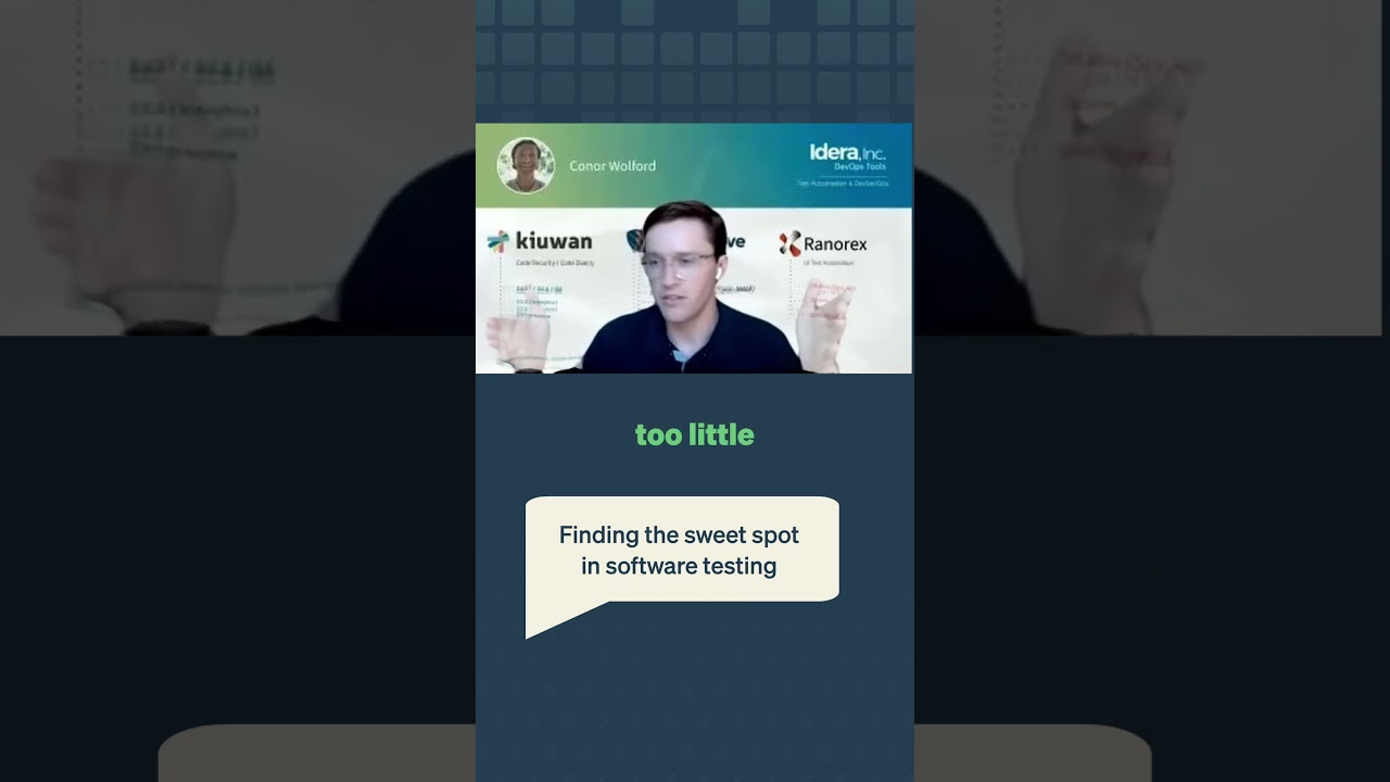 What's the sweet spot in software testing?
