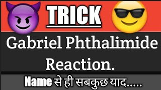 Trick for Gabriel Phthalimide  Synthesis reaction of amino acid || organic chemistry class 12 Hindi