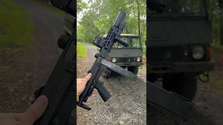 A modern tommy gun… suppressed of course
