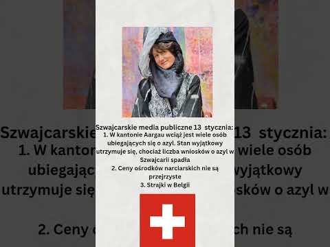 Szwajcarskie media publiczne 13 stycznia