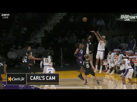 Kuzma going OFF against Raptors - 4th triple start of 2nd quarter!!