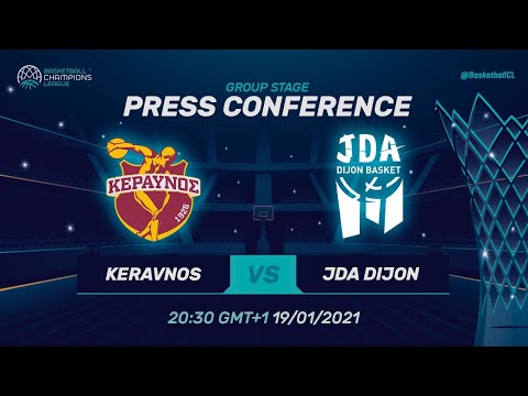 Keravnos v JDA Dijon - Press Conference | Basketball Champions League 2020/21