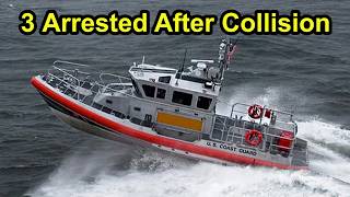 Three arrested following vessel collision in Greece.