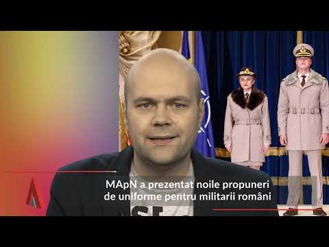 Stiri Mediafax 28 Noiembrie - MApN a prezentat noile propuneri de uniforme pentru militarii români