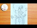 Lord Vishnu Drawing Tutorial | Easy Drawing | Vishnu Drawing for Beginners