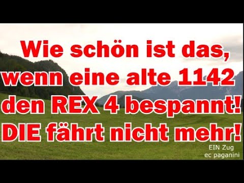Wie schön ist das, wenn eine alte ÖBB 1142 den REX 4 bespannt! DIE hier kommt aber nicht mehr!