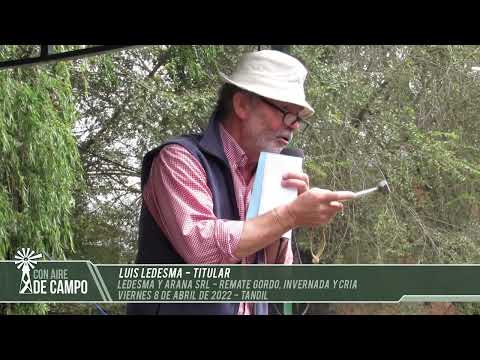 Luis Ledesma - remate de Ledesma y Arana - viernes 8 de abril de 2022 - Tandil