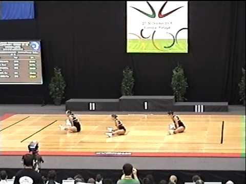 C. Europa Aeróbic - Coimbra 2005 - Trío España - Elmira Dassaeva, Laura Clavel y David Belio