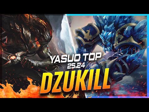 Dzukill - Yasuo vs Malphite TOP #2 Patch 25.24 - Yasuo Gameplay