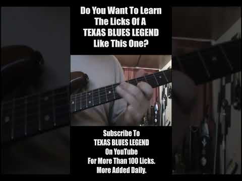 Texas Blues Legend - Learn Legendary Licks #bluesguitarist #srv #bluesmusician #guitarlesson