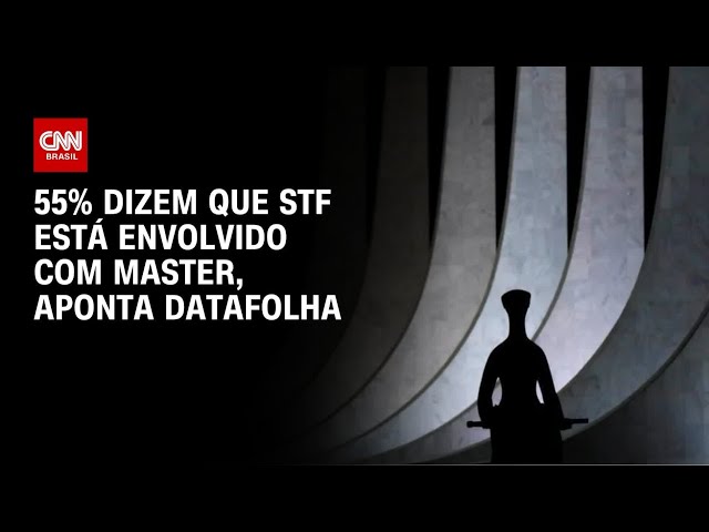 Datafolha: 55% dizem acreditar que STF está envolvido no caso Master | LIVE CNN