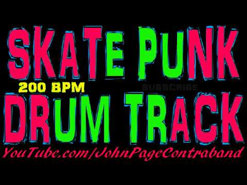 Fast Punk Rock Drum Track 200 bpm
