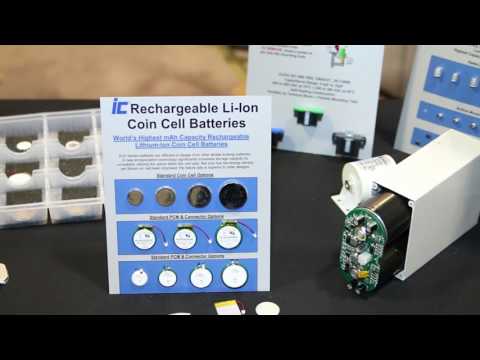 Rechargeable lithium ion coin cell batteries