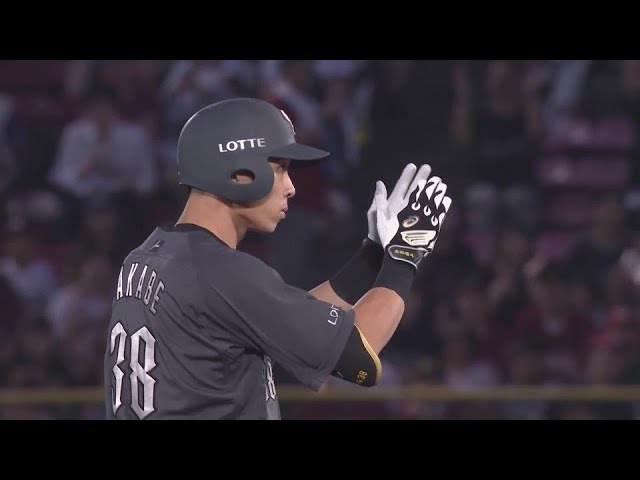 【3回表】マリーンズ・高部瑛斗 レフトへ走者一掃となるタイムリー2ベースを放ち3点を奪う!!  2024年7月26日 東北楽天ゴールデンイーグルス 対 千葉ロッテマリーンズ